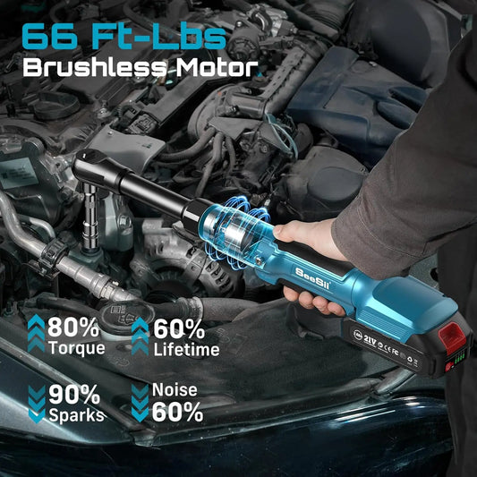 Rechargeable 3/8" Electric Wrench for Car Repairs