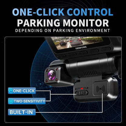 Heavy Duty 4K Car DVR Quad Camera 128GB