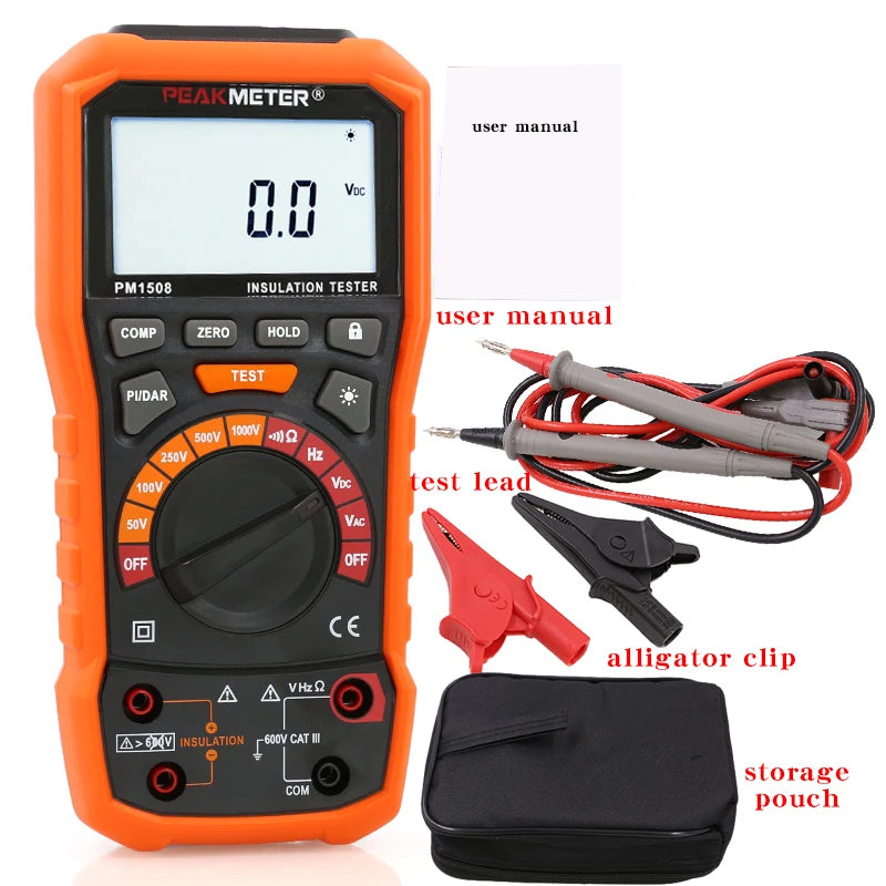 Portable Digital Insulation Resistance Tester Megohmeter