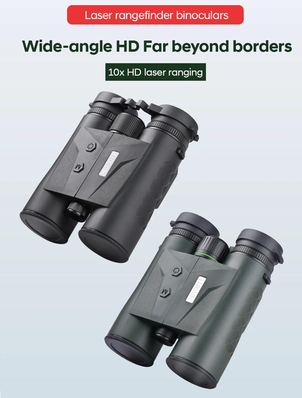 2400M Green Rangefinding Binoculars FMC Lens Coating