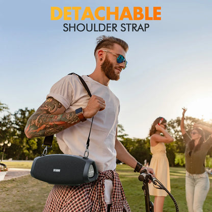 120W Portable Bluetooth Speaker with IPX6 Waterproof Bass