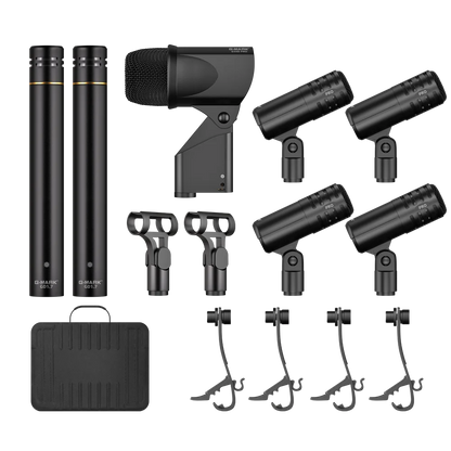 7-Piece Drum Microphone Kit with Carrying Case