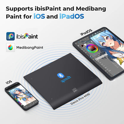 XL Digital Graphics Tablet with Bluetooth Stylus