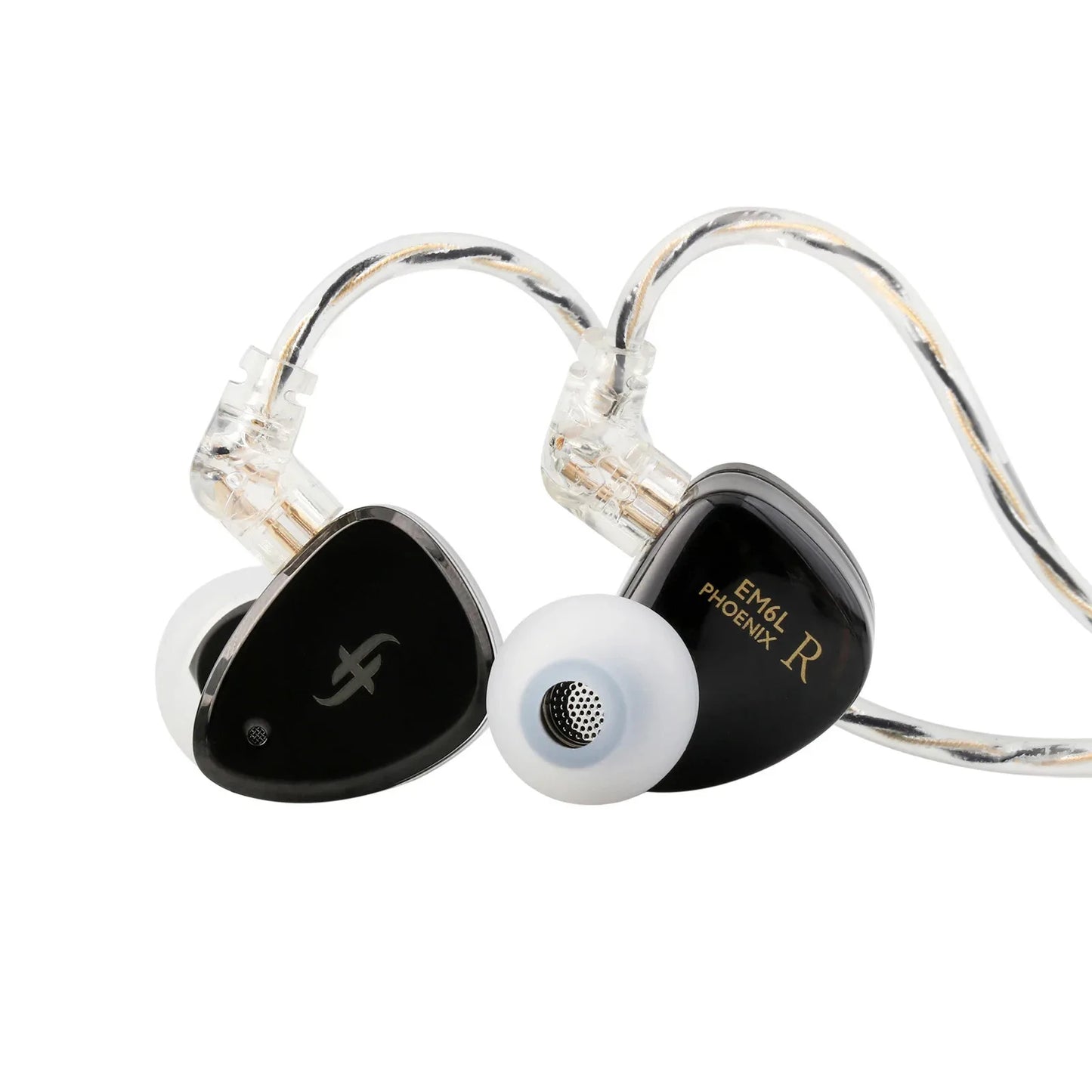 1DD 4BA Hybrid HiFi Earphones Detachable OFC Cable