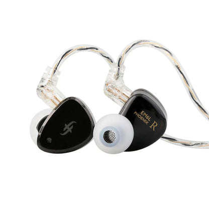 1DD 4BA Hybrid HiFi Earphones Detachable OFC Cable