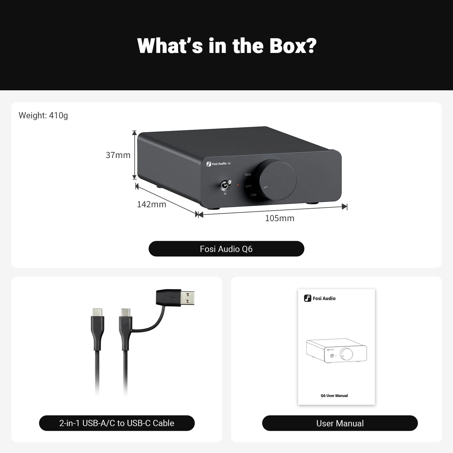 Compact Desktop Hi-Fi USB DAC 32Bit 768kHz DSD512