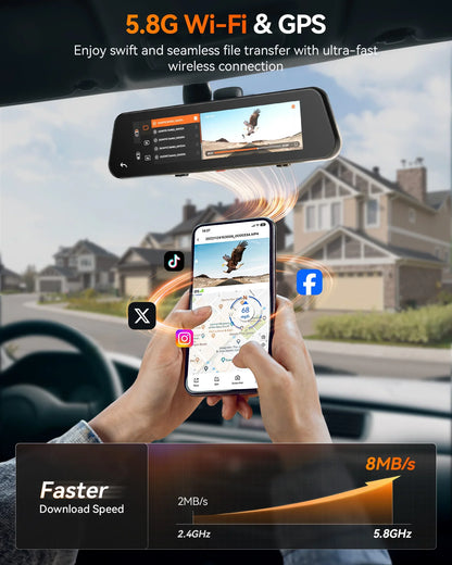 Car DVR Front and Rear Camera with HW Kit