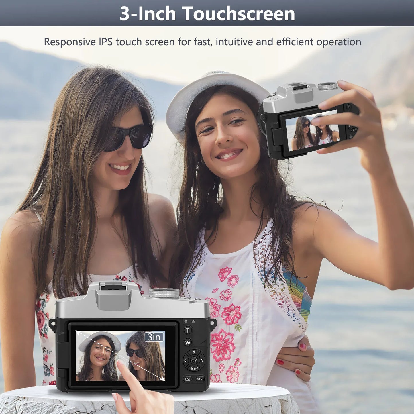 6K Vlogging Camera with Autofocus 16GB and Built In Flash