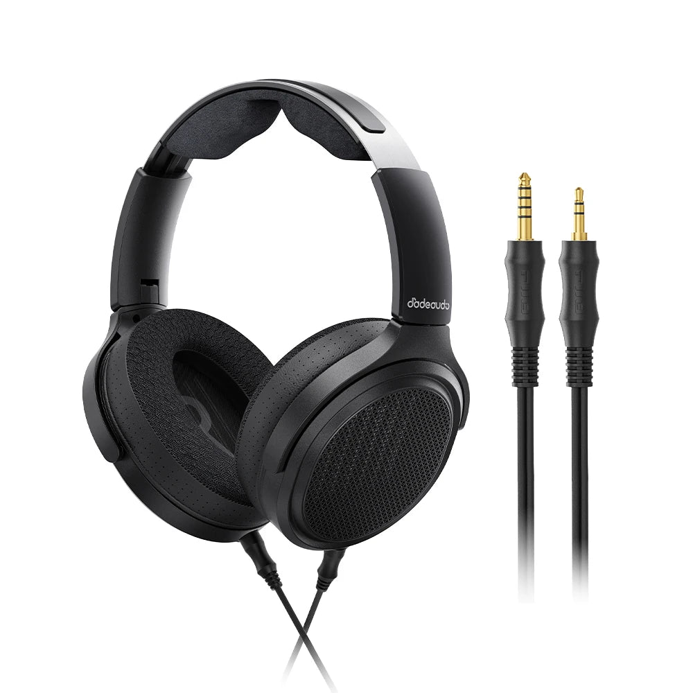 JT7 Black Over-Ear Planar Magnetic Audiophile Headphones