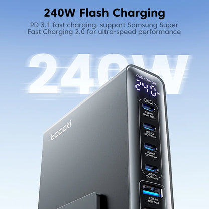240W USB-C GaN Charger PD3.1 PPS Fast Charge