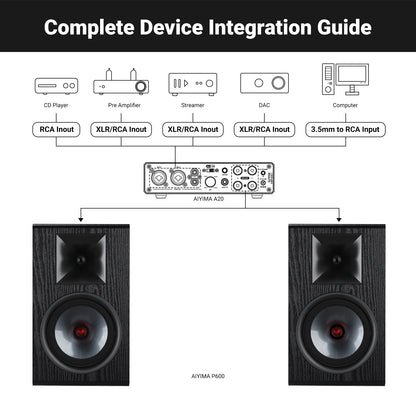 6.5" Passive Bookshelf Speaker with Silk Tweeter