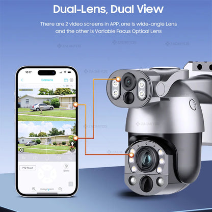 Wireless 10MP WiFi Camera with Built-In 64GB Memory