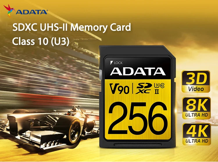 ADATA 256GB High Storage V90 UHS II SD Card