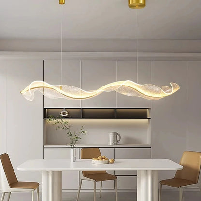 Modern Gold Warm LED Hanging Light 100cm