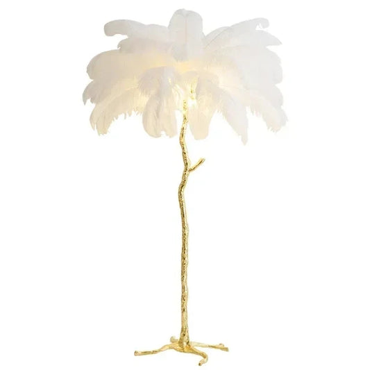 Decorative White Floor Lamp LED Standing Corner Light