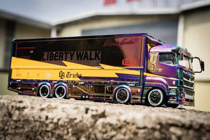 Alloy Diecast Container Trailer Toy for Kids and Collectors