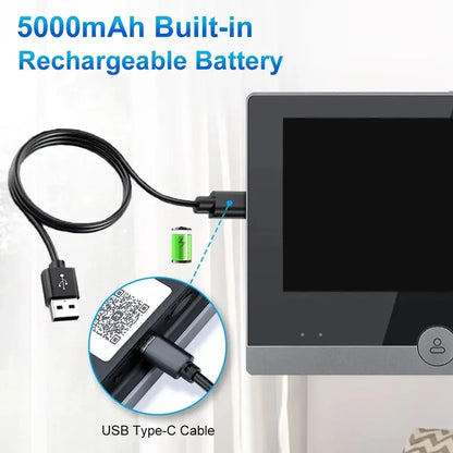 1080p Video Doorbell Kit with Motion Detection & 32GB