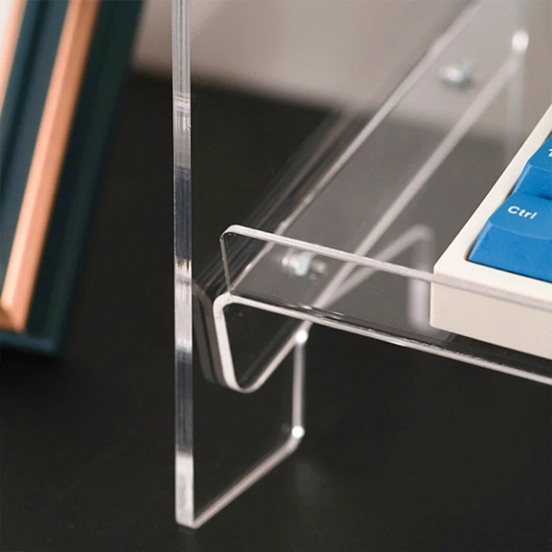 3-Layer Acrylic Keyboard Mouse Desktop Organizer Rack
