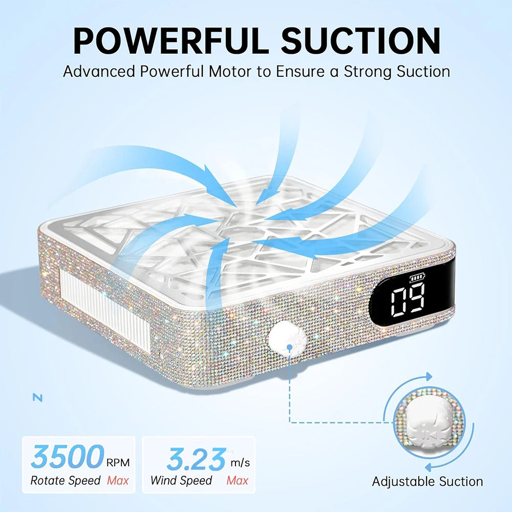 48W Powerful Nail Dust Collector for Acrylic Gel Polish