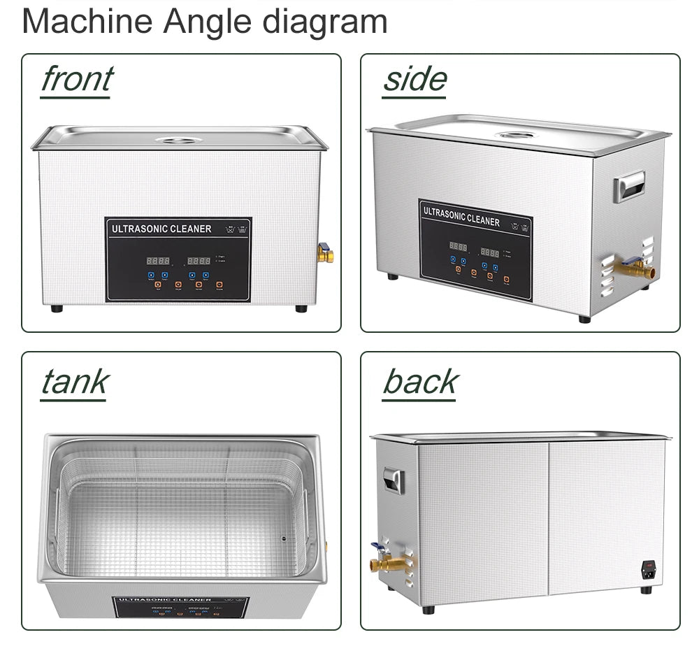 6.5L Ultrasonic Cleaning Machine 180W with Timer & Heater