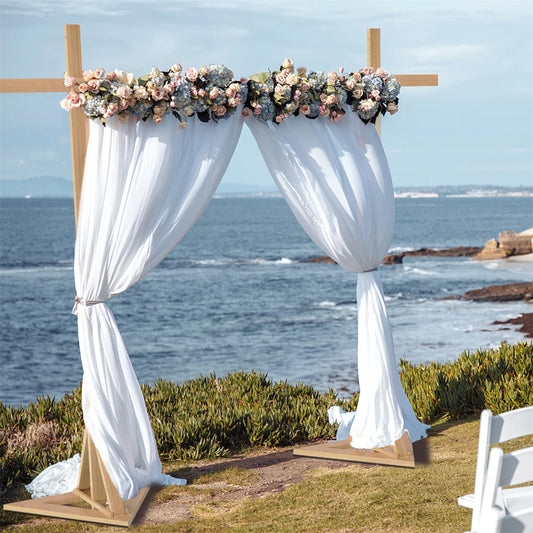 10ft Wooden Garden Arch Frame Wedding Party Backdrop Stand