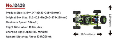 1:12 4WD RC Off-Road Racing Car High Speed Climbing Truck