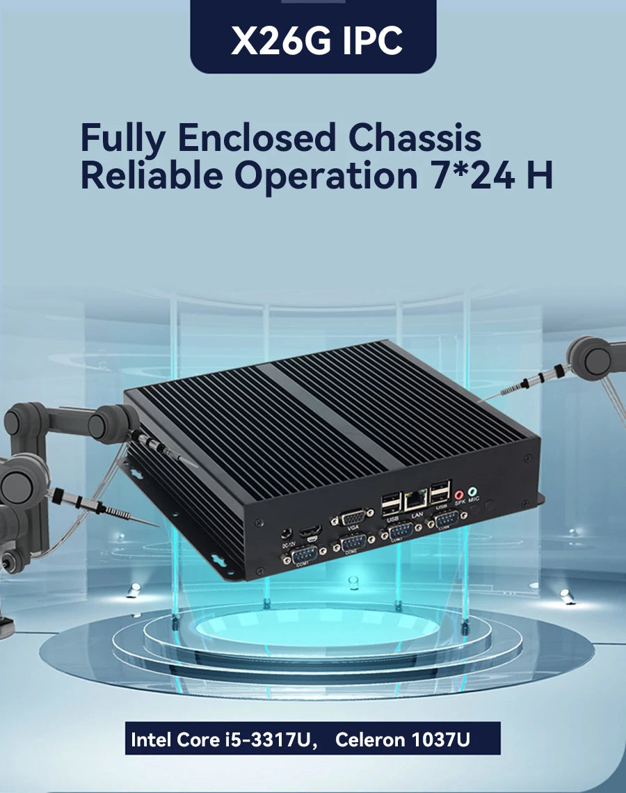 Industrial Mini PC 32G SSD 2G RAM Core i5