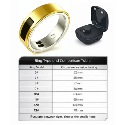 Vibration & Message Alert Smart Ring Size 10