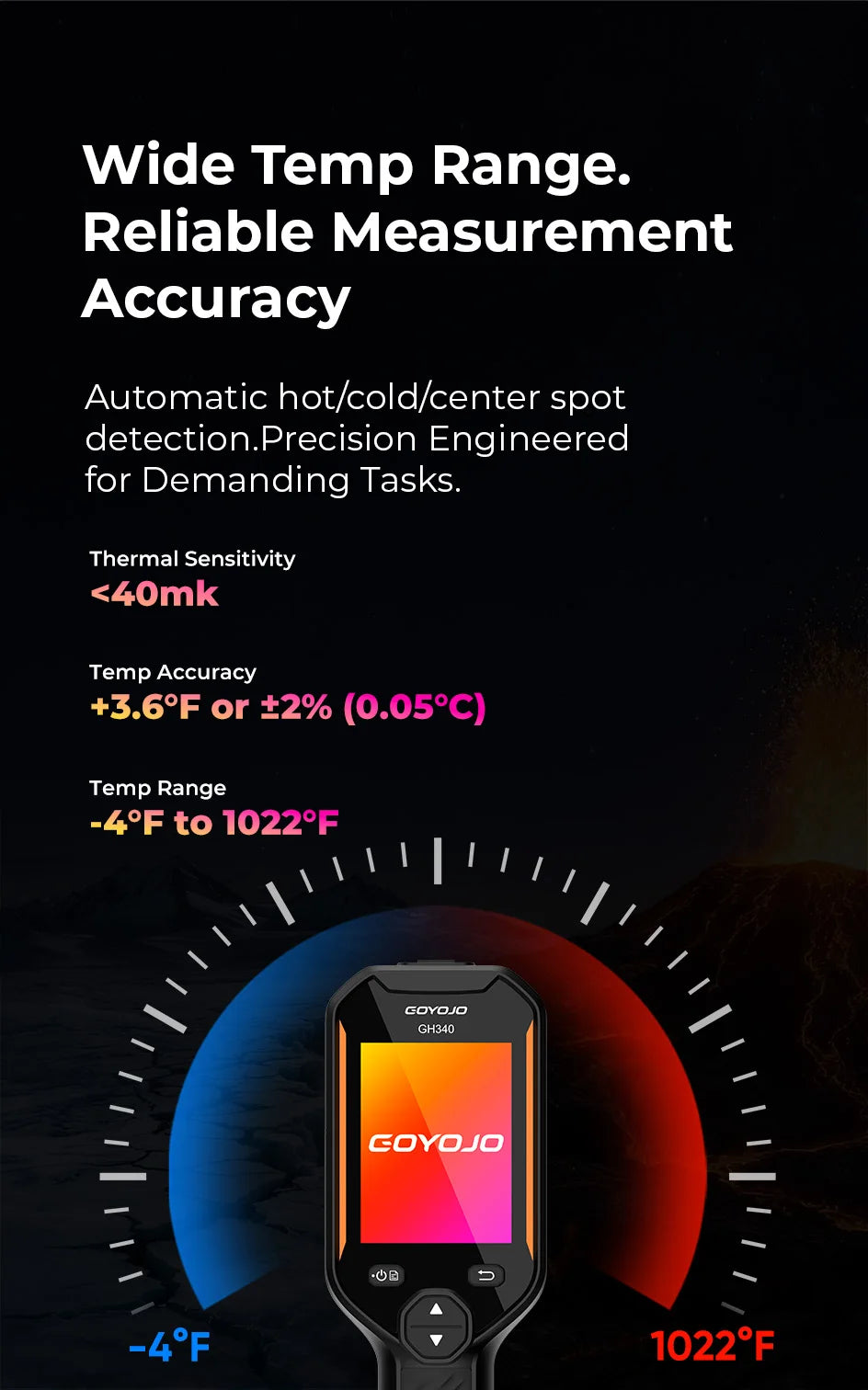 256x192 Thermal Imaging Camera for Home Inspection