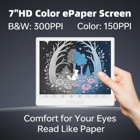 7 Inch E Ink eBook Reader Android 14 Black