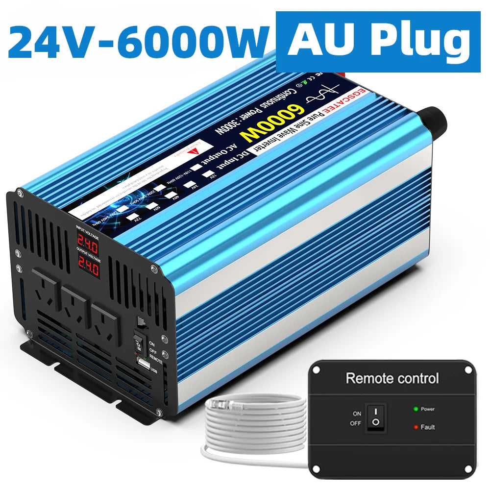 6000W 24V Car Power Inverter with USB Output