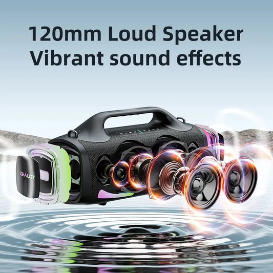 Portable Bluetooth Party Speaker with Handle and 24Hour Playtime