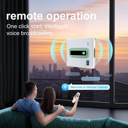 Smart Robot Window Cleaner with APP and Remote White