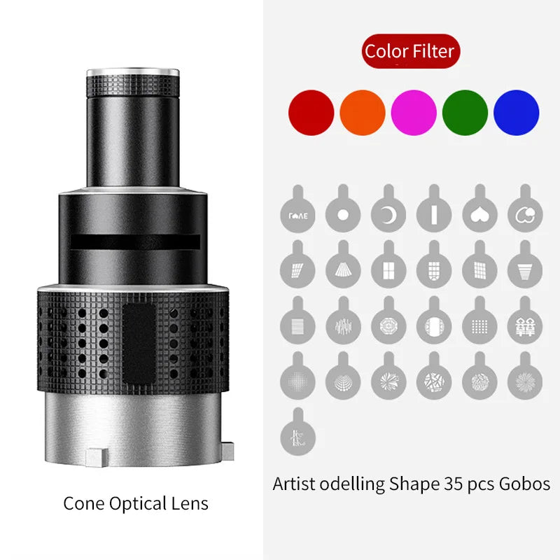 Bowens Mount Flash Snoot with Conical Lens Kit