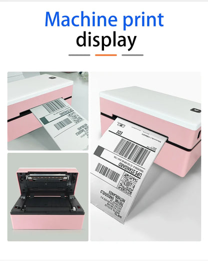 Portable 4 Inch Thermal Label Printer Bluetooth USB