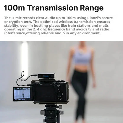 2.4G Wireless Stereo Microphone Dual Channel 100m Range