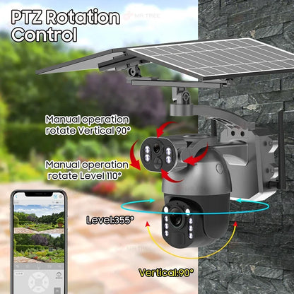 8MP Solar WiFi Security Camera with 50x Zoom