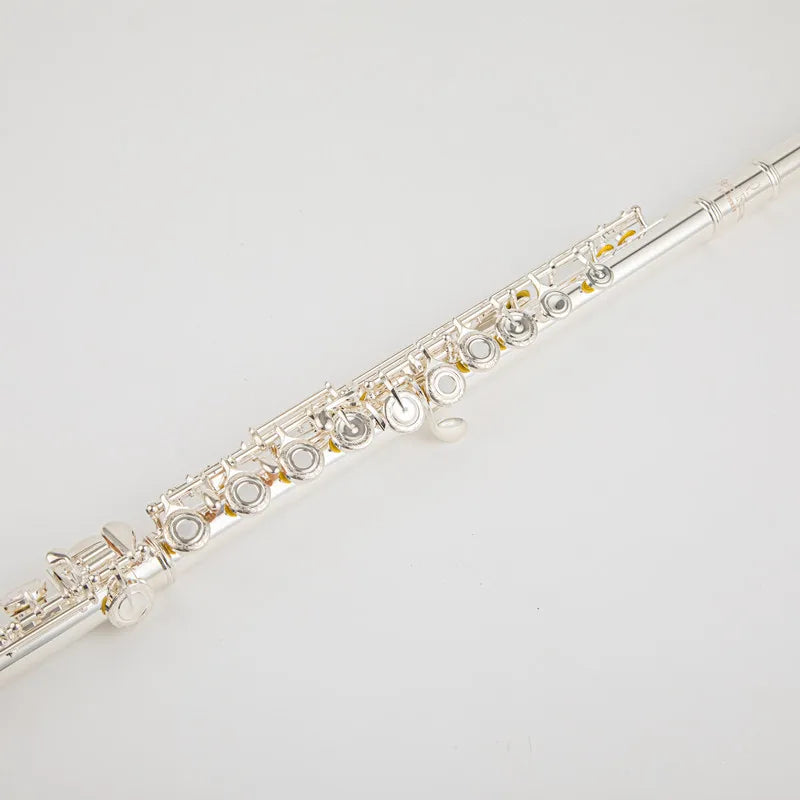 Silver-Plated B Foot Flute Professional Performance Instrument