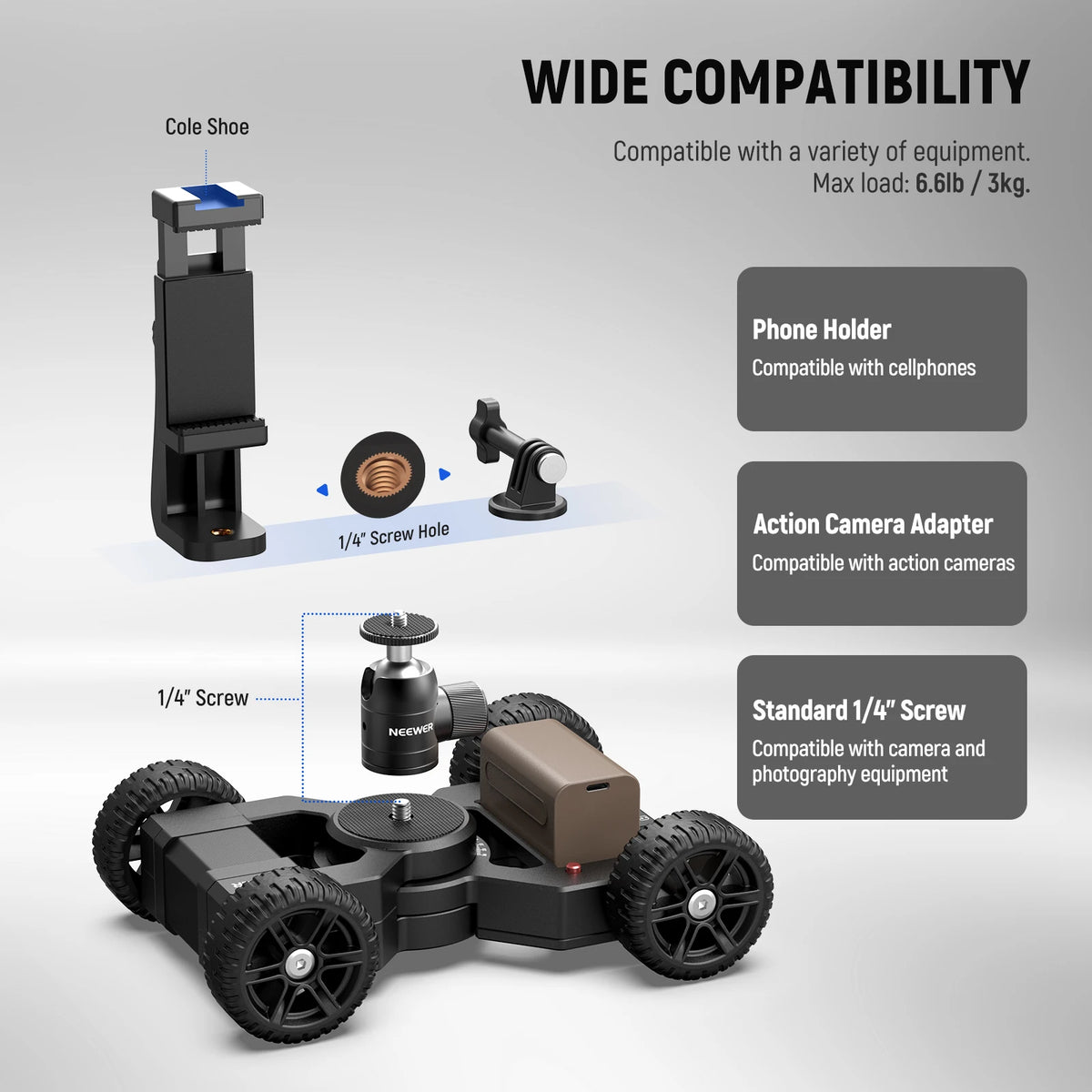 Camera Dolly Machine App Controlled Motorized Camera Slider Dolly for Cameras – Stuffology Store