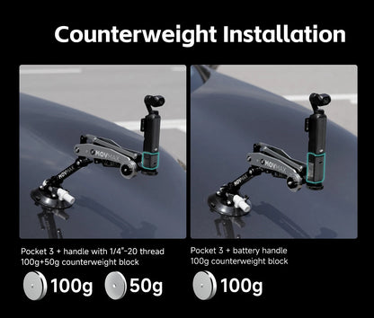 Shock-Reducing Camera Stabiliser Blade Arm Kit 3 for Smooth Shots
