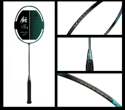 Professional Carbon Fiber Badminton Racket Super Lightweight Pre-Strung