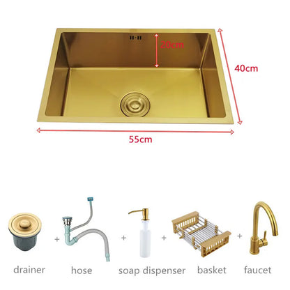 55x40cm Stainless Steel Vegetable Sink Modern Kitchen Design