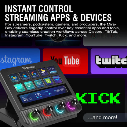 Programmable Streaming Controller 10 LCD Keys White