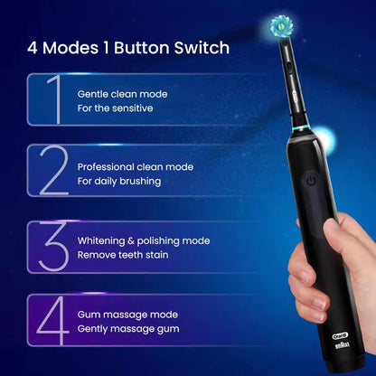 Electric Toothbrush with 3D Rotation