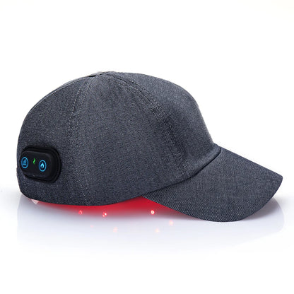 Full Coverage Red Light Therapy Cap in Grey AU Plug