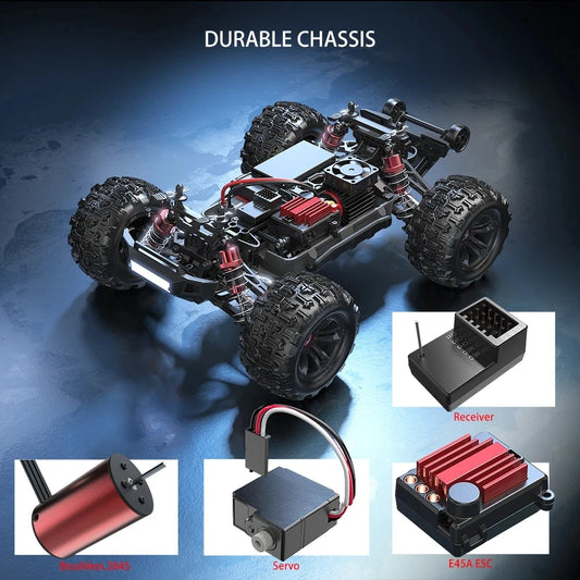 Remote Control Brushless RC Truck 70kmh 4WD 1/16 Scale