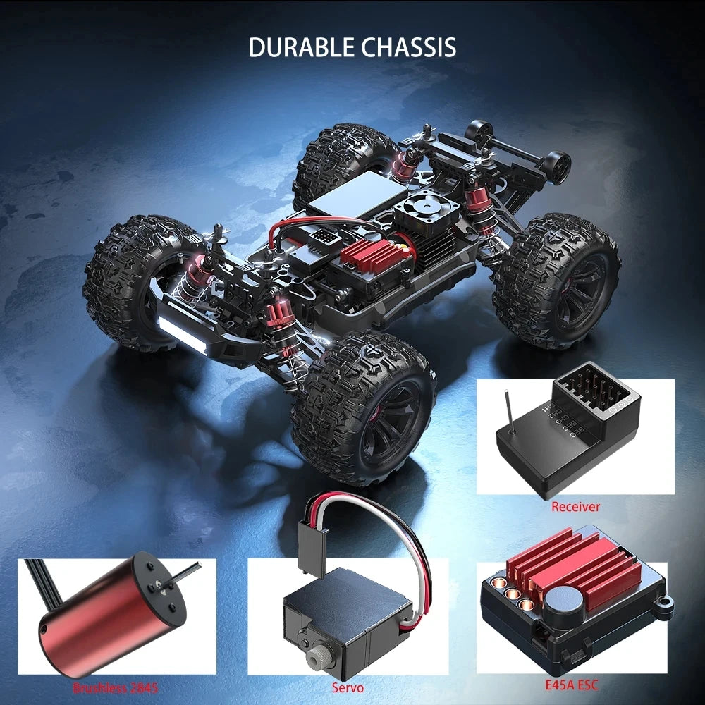 Remote Control 4WD Brushless RC Car 60kmh 1/16 Scale