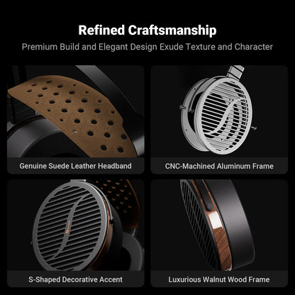 Wired Open Back Planar Magnetic Headphones 97mm Diaphragm