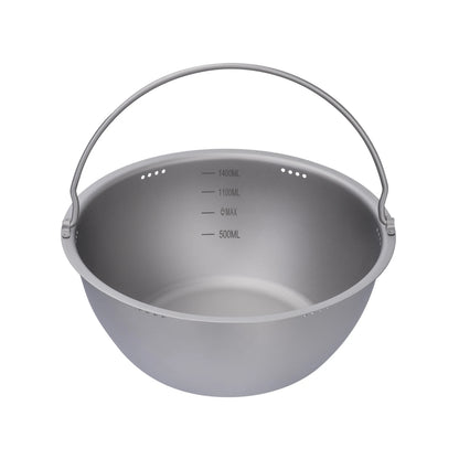 3.2L Titanium Camping Pot Ultralight Outdoor Cooker