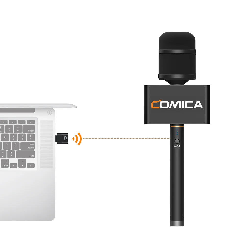 Wireless Interview Microphone with Noise Reduction for Smartphone